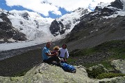 05 Dal Rif. Capanna Boval (2495 m) la conca glaciale del Morteratsch